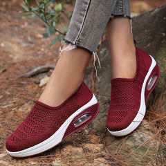 Women's Air Cushion Slip on Walking Shoes Mesh Chunky Sneakers