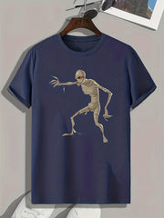 Mummy Print Men's Graphic T shirt Casual Comfy Tees For Summer
