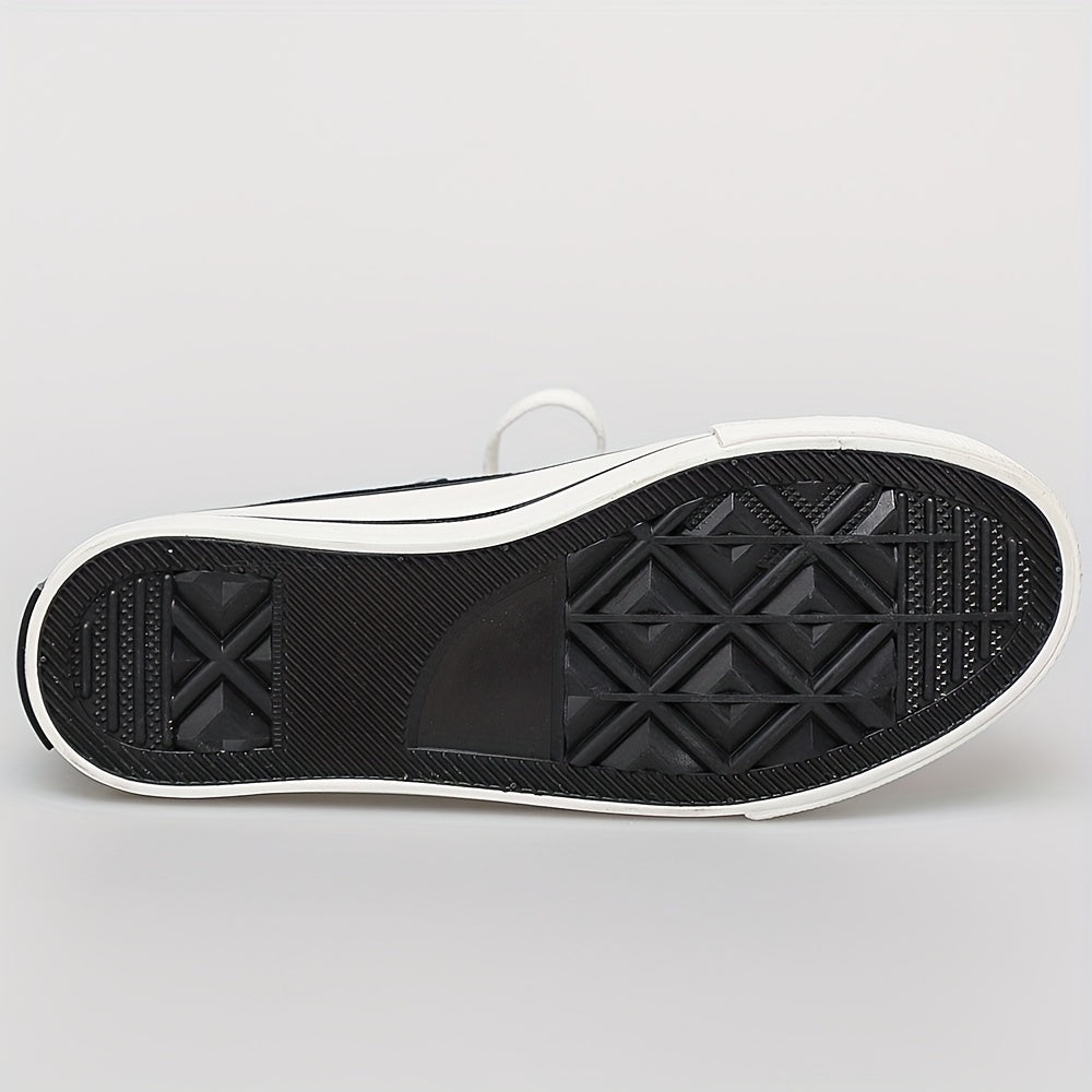 Unisex High Top Canvas Shoes Comfy Non Slip Casual Flats Men's Footwear