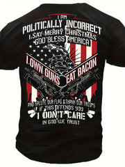 Men's Summer Graphic Tee - Comfy & Stretchy