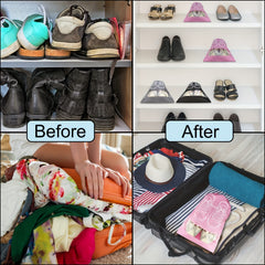 5pcs Travel Shoe Bag Large Transparent Drawstring Bag