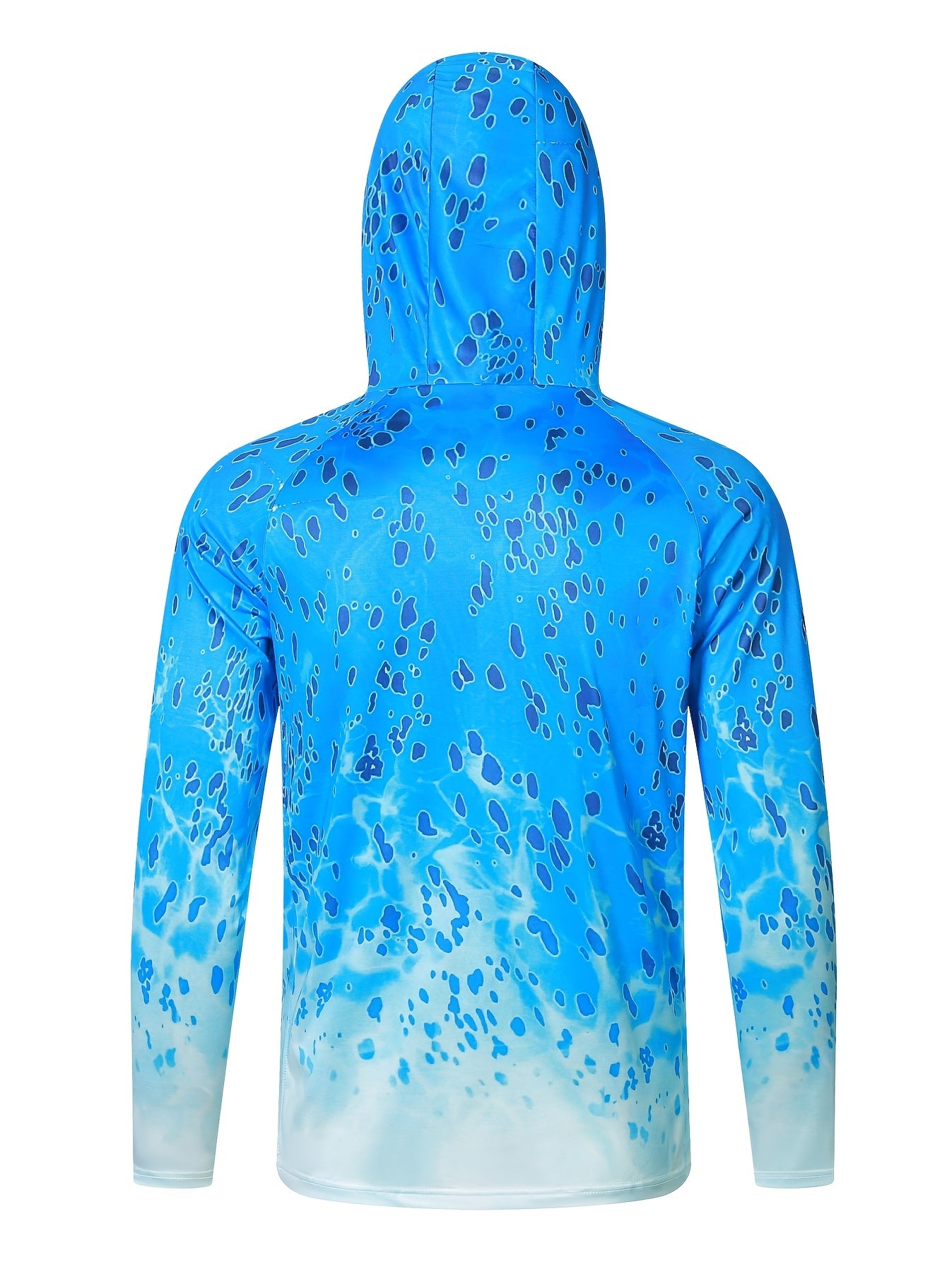 Men's UPF 50 Sun Protection Hooded Shirt Long Sleeve Rash Guard