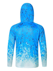 Men's UPF 50 Sun Protection Hooded Shirt Long Sleeve Rash Guard