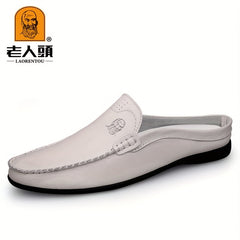 Men's Moc Toe Slip on Mules Casual Walking Slippers