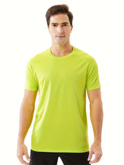 Men's Stretch Round Neck Sports T-shirt