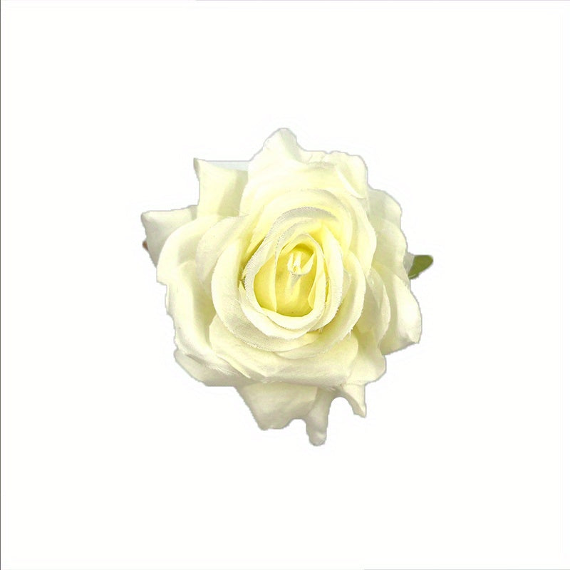 Rose Flower Hair Clip Non slip Duck Billed Clip