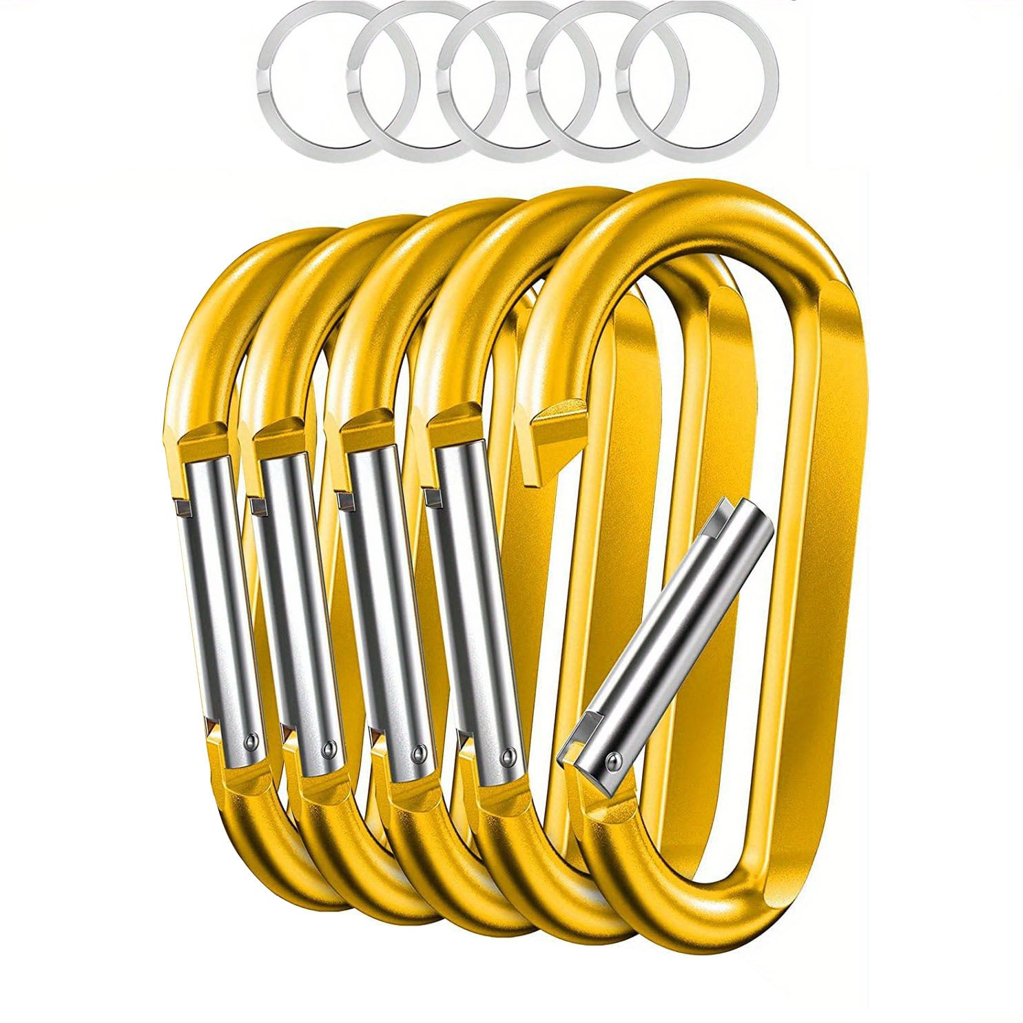 5pcs Aluminum Camping Hooks for Tents - Multifunctional Mountaineer