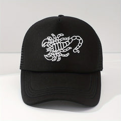 Men's Scorpion Print Mesh Baseball Cap