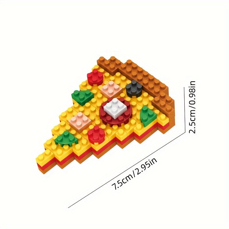 Mini Fast Food 3D Model Building Blocks DIY Burger French Fries Hot Dog