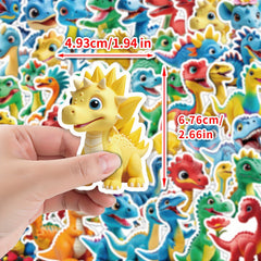 50pcs Jurassic Dinosaur Stickers for DIY Decoration Books Laptops Mobile Phones