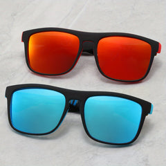 2pcs Men's Casual Square Frame Sunglasses UV Protection