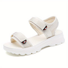 Women's Platform Sandals Hook & Loop Summer Shoes Comfortable Open Toe Sandals