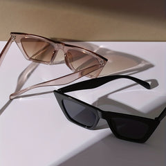 2 Pairs Cat Eye Sunglasses Y2K Mod Glasses UV400