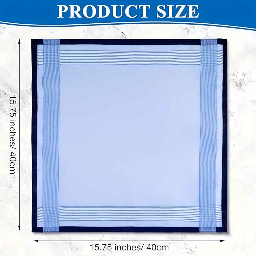 24 Men's Handkerchiefs Plaid Soft Variety of Colors