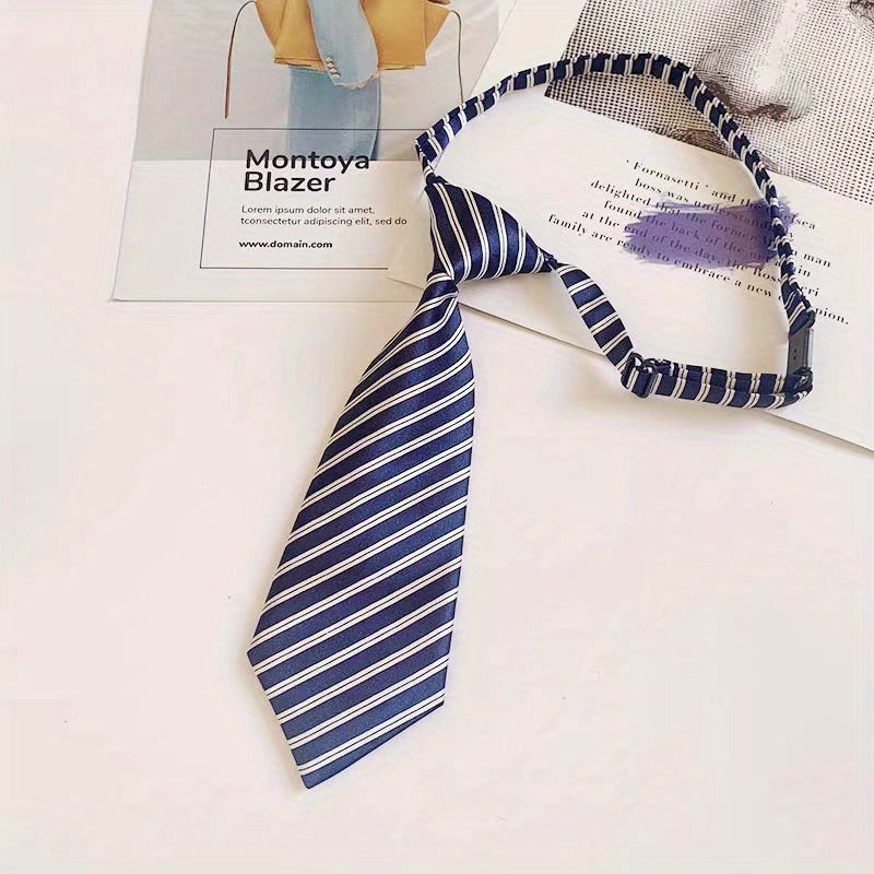 Striped Printed Pre Tie For Boys