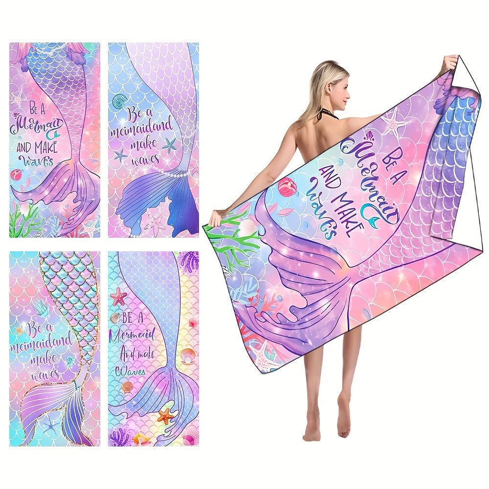 Mermaid Beach Towel 70.8 x 35.4
