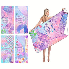 Mermaid Beach Towel 70.8 x 35.4