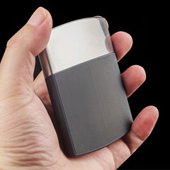 Men's Portable Cigarette Box with Arch Partition Design