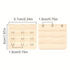 3pcs Bra Extension Buckle Set 3 Rows 3 Hook Strap Extenders
