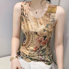 Graphic Print Tank Top for Women