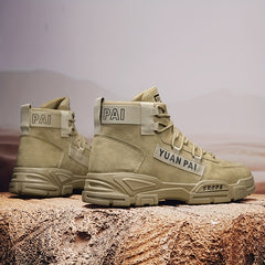 Men's Hiking Ankle Boots Lace up Boots Casual Walking Shoes