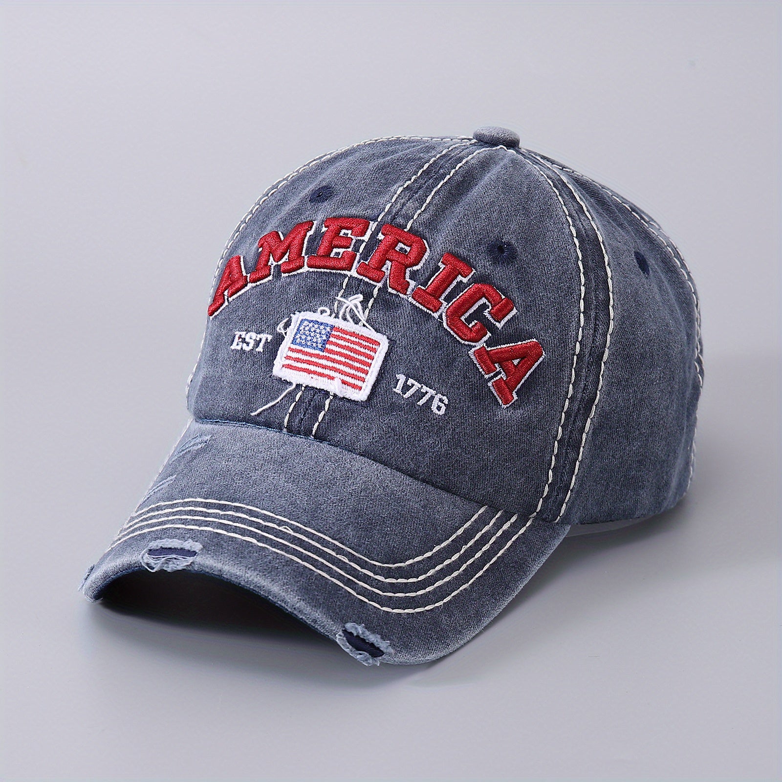 US Flag Cotton Baseball Cap for Men