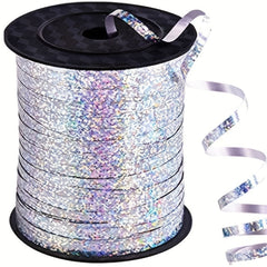 500 Yards Silvery Curl Ribbon Balloon Rope 5mm Width Gift Wrapping Ribbon