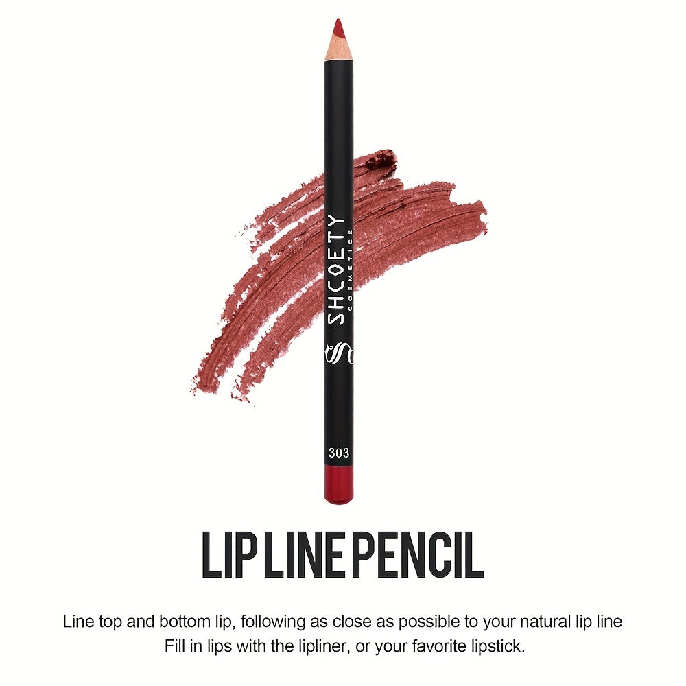 Professional Makeup Slim Lip Pencil Long Lasting Nude Matte Finish Lipliner