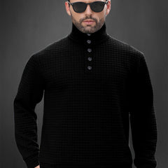 Men's Knitted Turtleneck Sweatshirt for Autumn & Winter