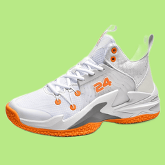 Men's High Top Basketball Shoes Breathable Lace Up Sneakers Non Slip