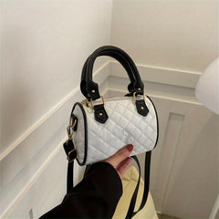 Argyle Boston Handbag Vintage Crossbody Bucket Purse