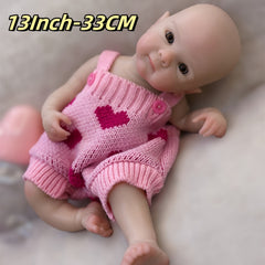 Open Mouth Full Body Silicone Bettie Reborn Girl Doll Washable Soft Touch