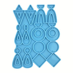 Crystal Epoxy Resin Mold Ear Studs Dangle Earring Silicone Mould