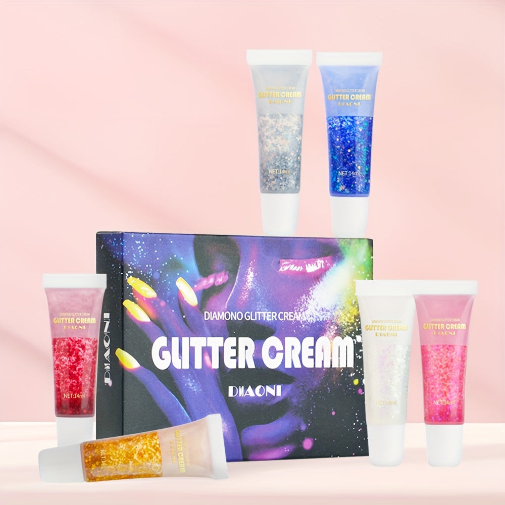 Glitter Gel Mermaid Scale Face Body Lip Glitter Eyeshadow Stage Makeup