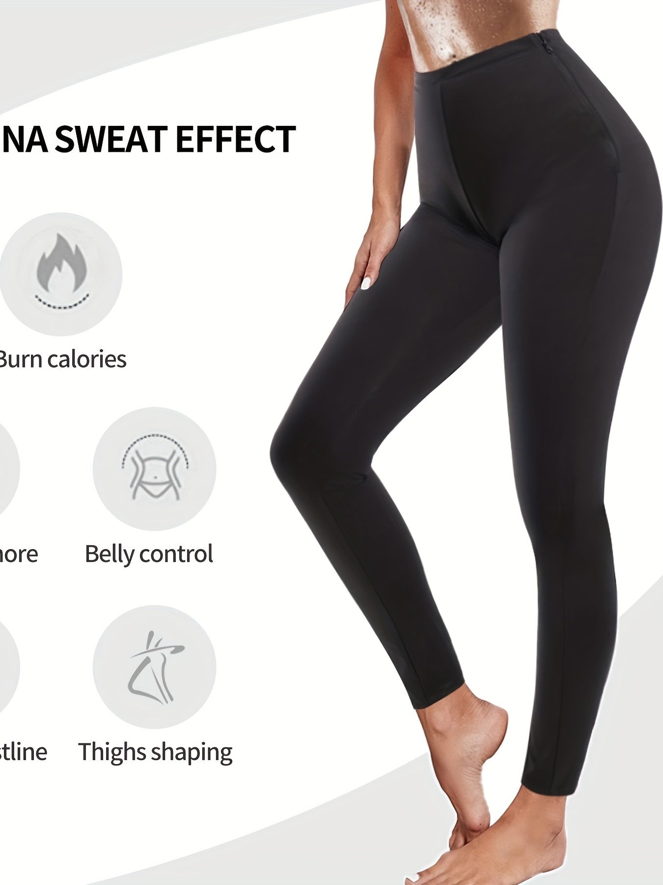 Stretchy Sauna Sweatpants Gym Workout Leggings