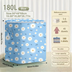 Floral Foldable Drawer Storage Bag Large Moving Bag Space Saver Organ