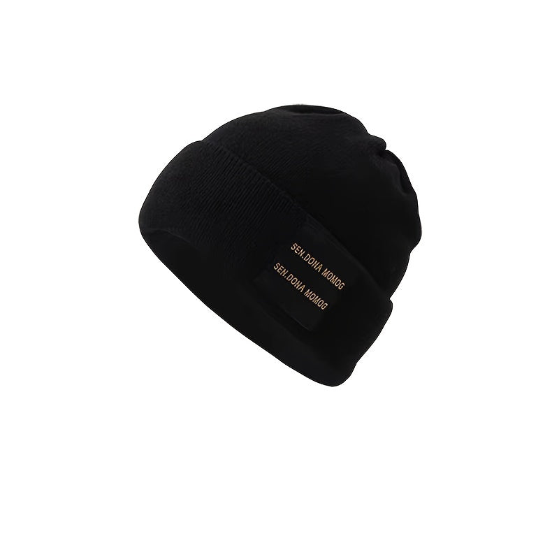 Men's Knitted Woolen Cap for Autumn and Winter