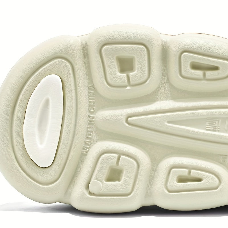 Men's Open Toe Slides Slip On Slippers - Indoor/Outdoor Platform Shoes