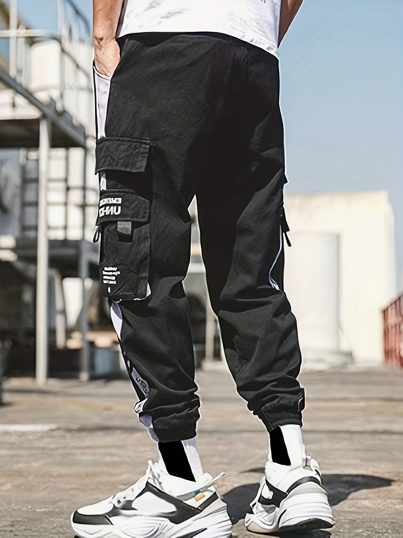 Cargo Pants Men's Casual Techwear Drawstring Hip Hop Joggers
