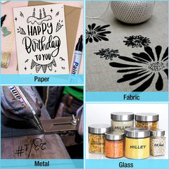 8pcs Paint Pens Set for DIY Crafts and Art Projects