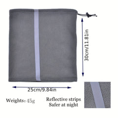 Winter Windproof Neck Gaiter Reflective Stripe Outdoor