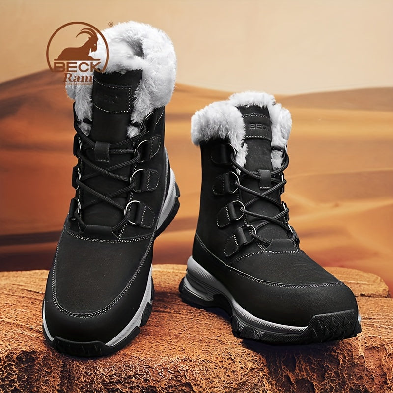 Men's Thermal Snow Boots Windproof Hiking Boots