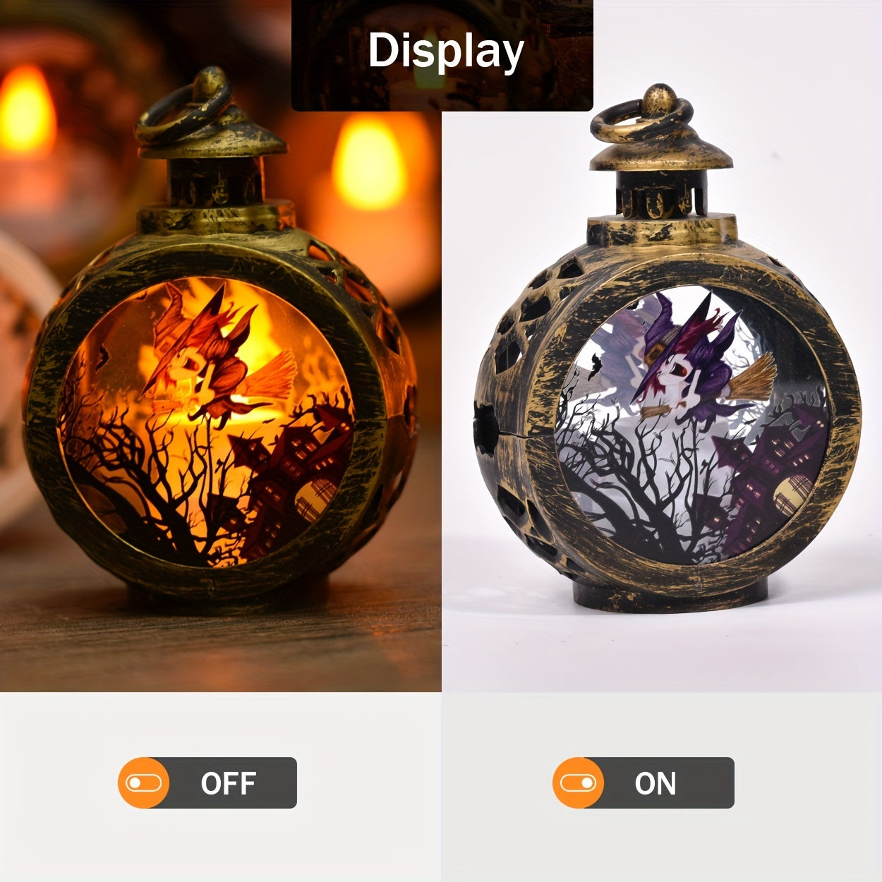 Christmas LED Light Vintage Wind Lamp