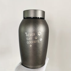 Custom Engraved Metal Pet Urn for Dog Cat Ashes
