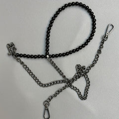 Metal Bead Decor Bag Strap Durable Stylish Shoulder Bag Strap Replacement
