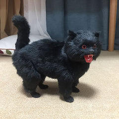 Realistic Demon Cat Halloween Decoration