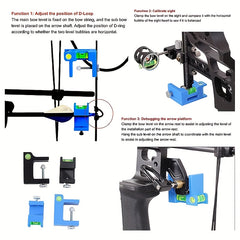 Archery Arrow Sight Tuning Bubble Level Combo Tool Kit