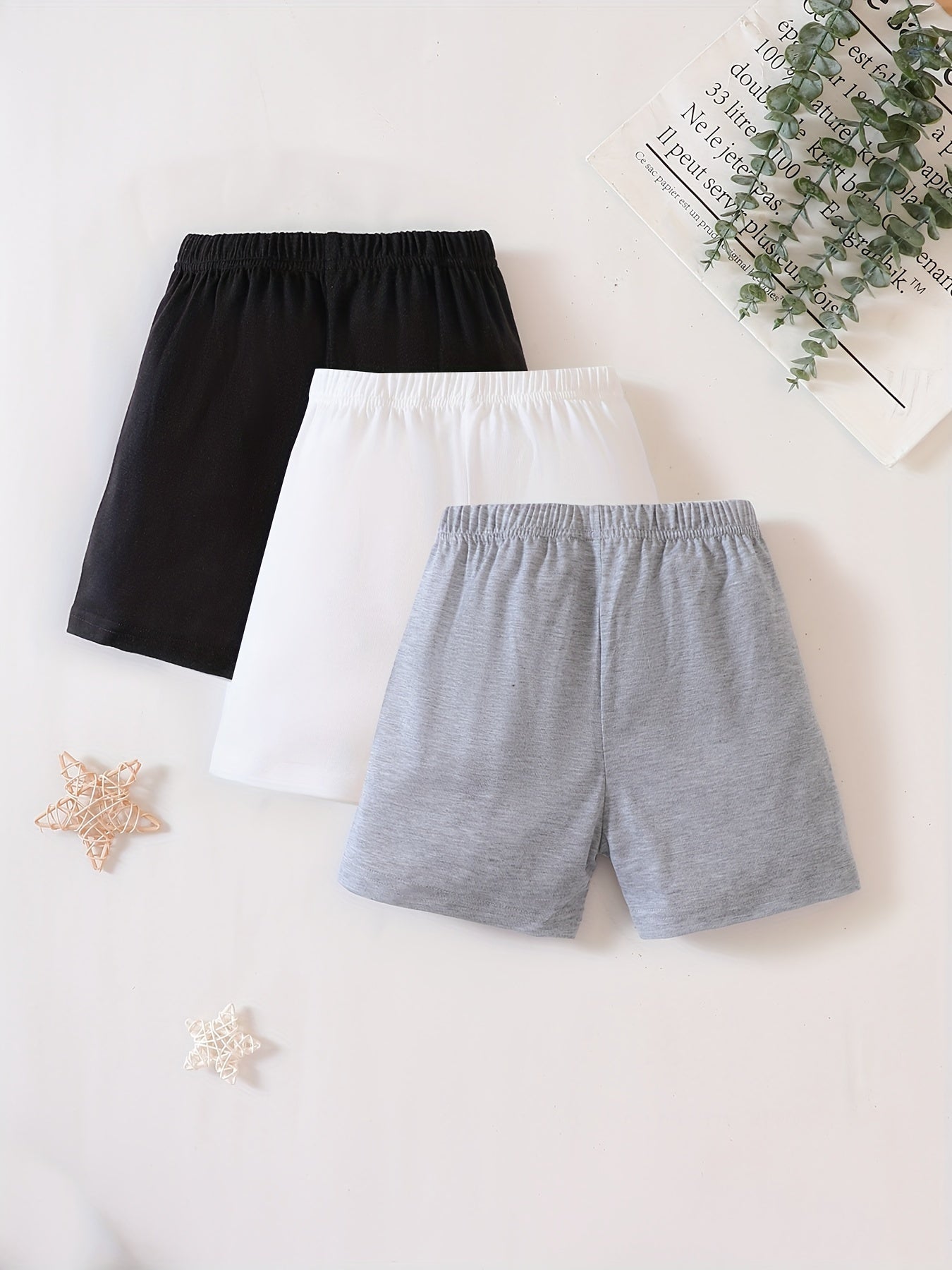 3pcs Boys Quick Drying Shorts for Summer Outdoor