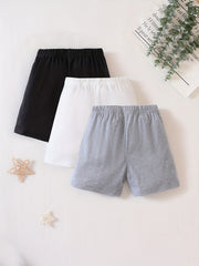 3pcs Boys Quick Drying Shorts for Summer Outdoor