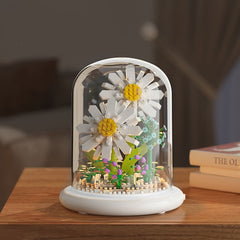 Flowers Building Blocks DIY Feverfew Model Assembled Toy